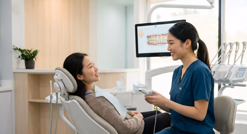 Patient receiving dental treatment at Lau Dental Clinic in Kuala Lumpur