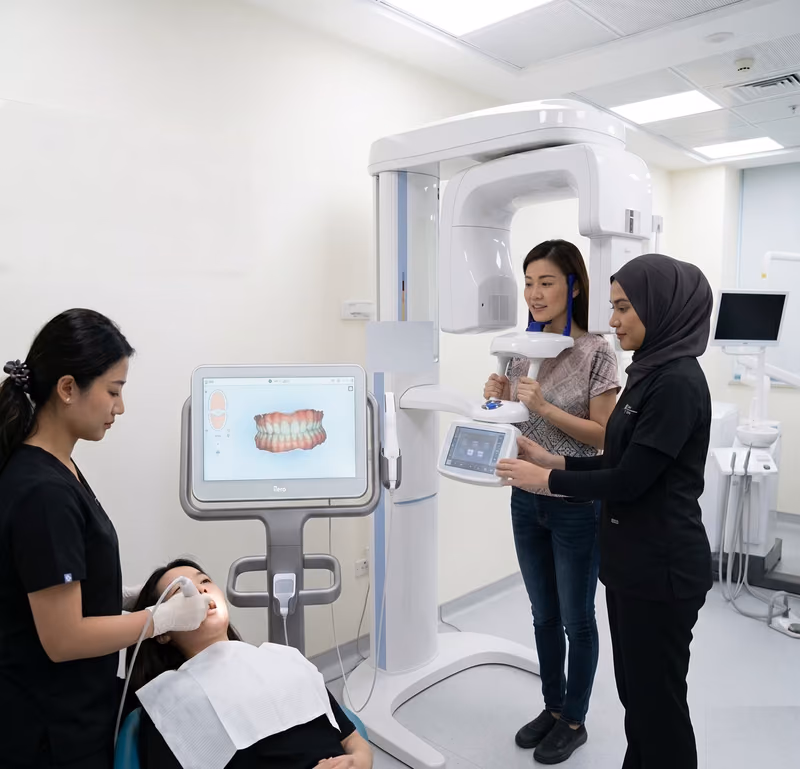 iTero 3D dental scanner and CBCT imaging technology used at Lau Dental Clinic